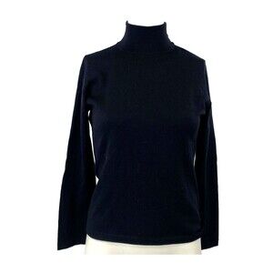 ESCADA MARGARETHA LEY WOMEN 38 Dark Blue LONG SLEEVE 100% WOOL Padded Sholder